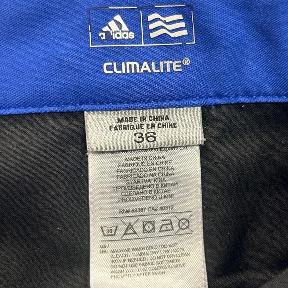 adidas Golf Shorts Mens Size 36 Royal Blue ClimaLite Performance Golf Athletic